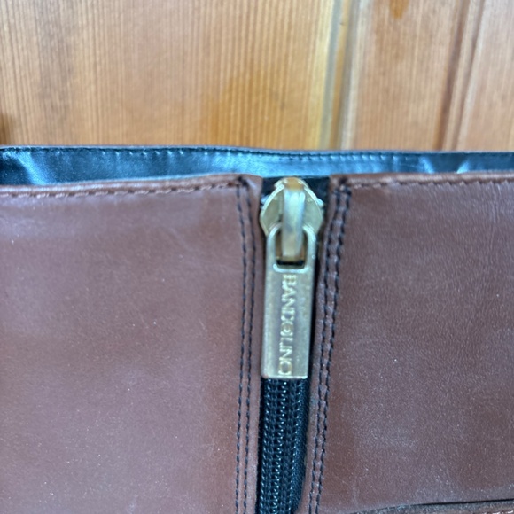 Bandolino Two-Tone Leather Riding Boots - Picture 4 of 6